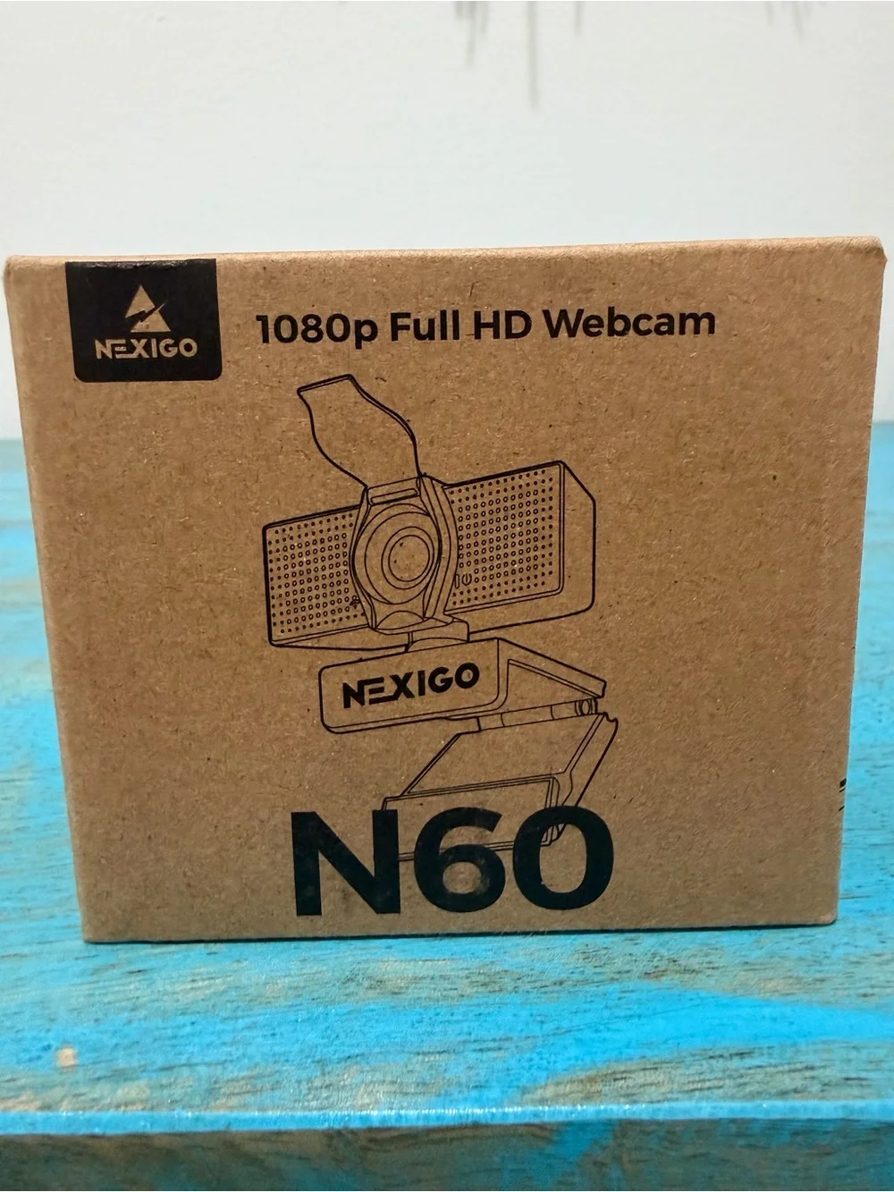 New! Nexigo Black HD Webcam with Built-in Privacy Shutter